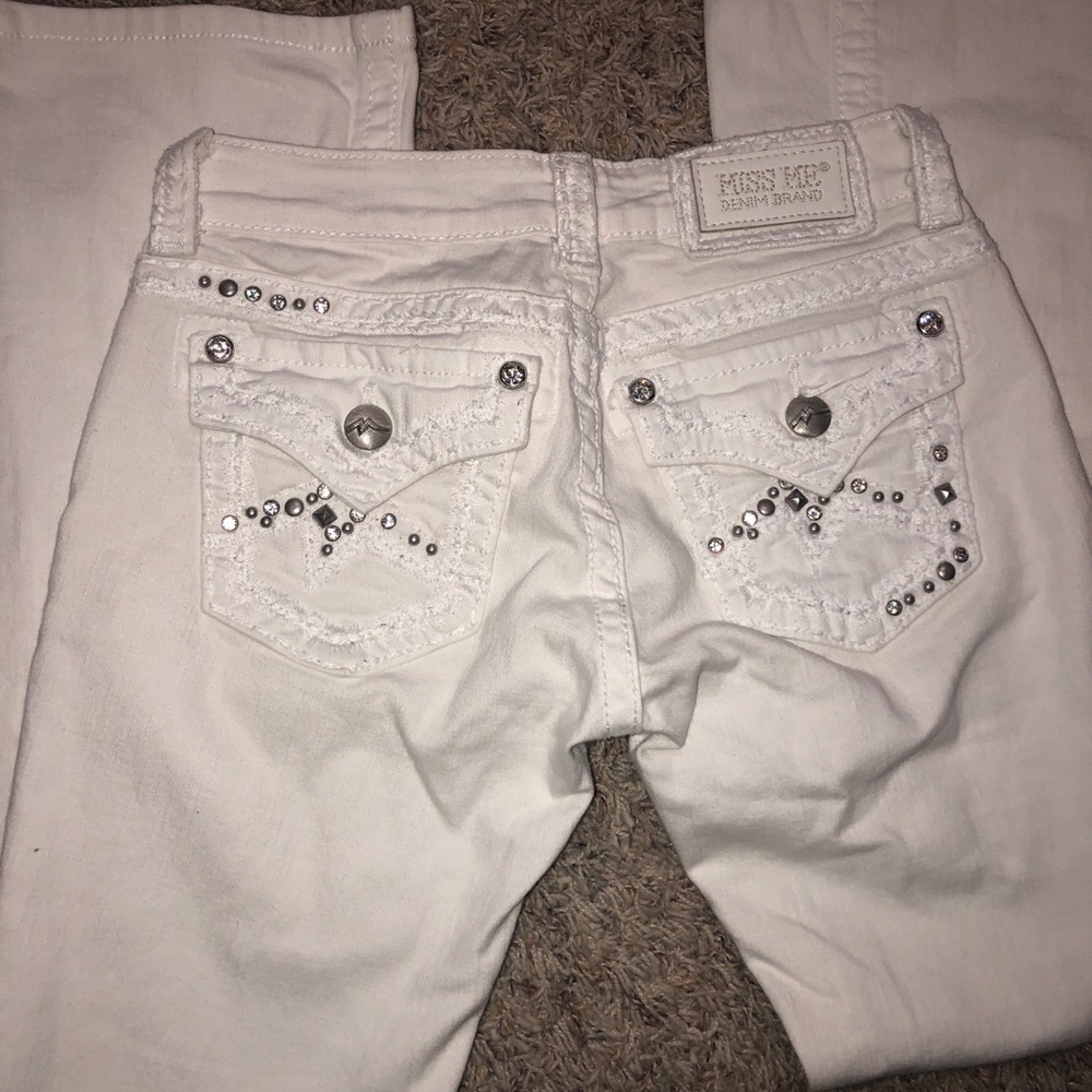 White Miss Me Flare Jeans